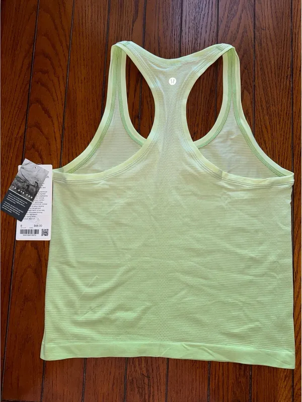 Lululemon Swiftly Tech Scoopneck Tank 2.0 Race Ombré Dye Matcha Size 8 NWT - Image 2