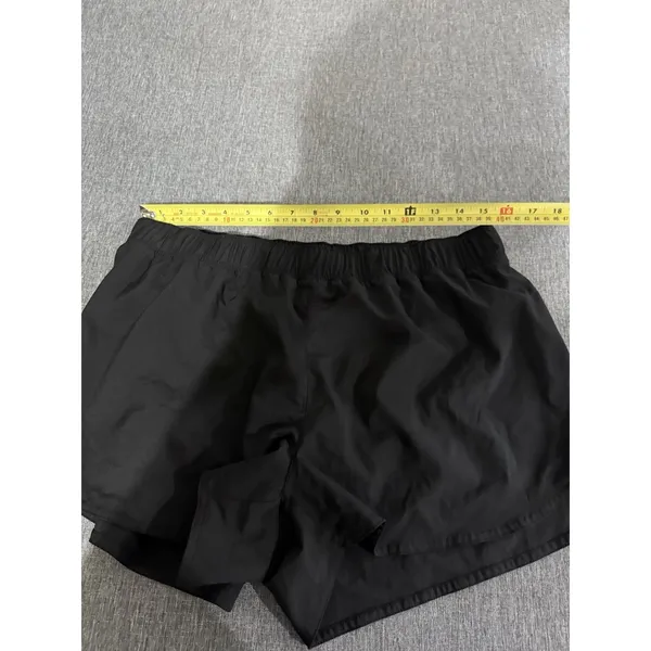 Old Navy Women's Black Stretch Tech Quick Dry Running Shorts Sz L - Image 6