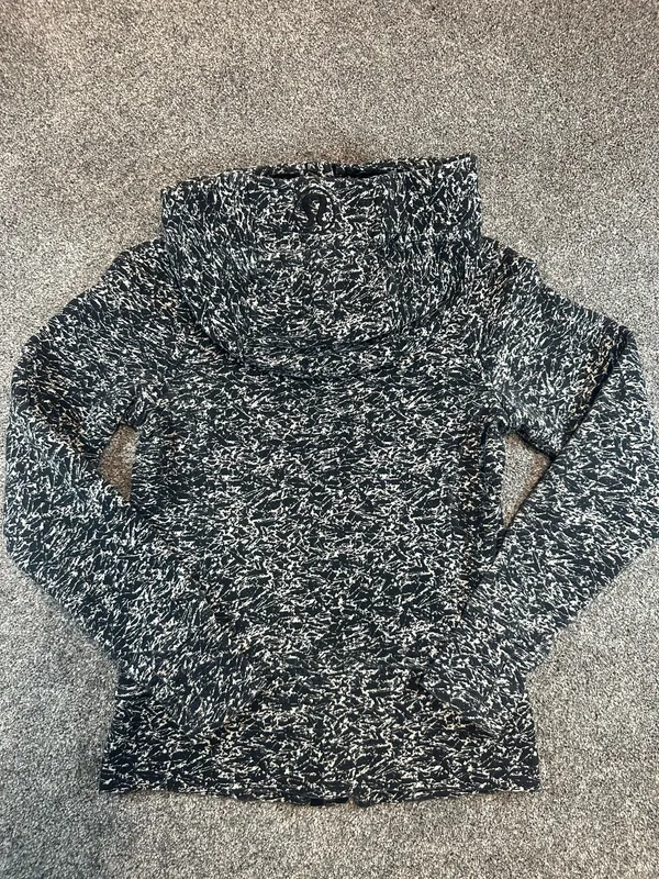 Lululemon Scuba Hoodie III Static Mist Black White Size 4 - Image 4