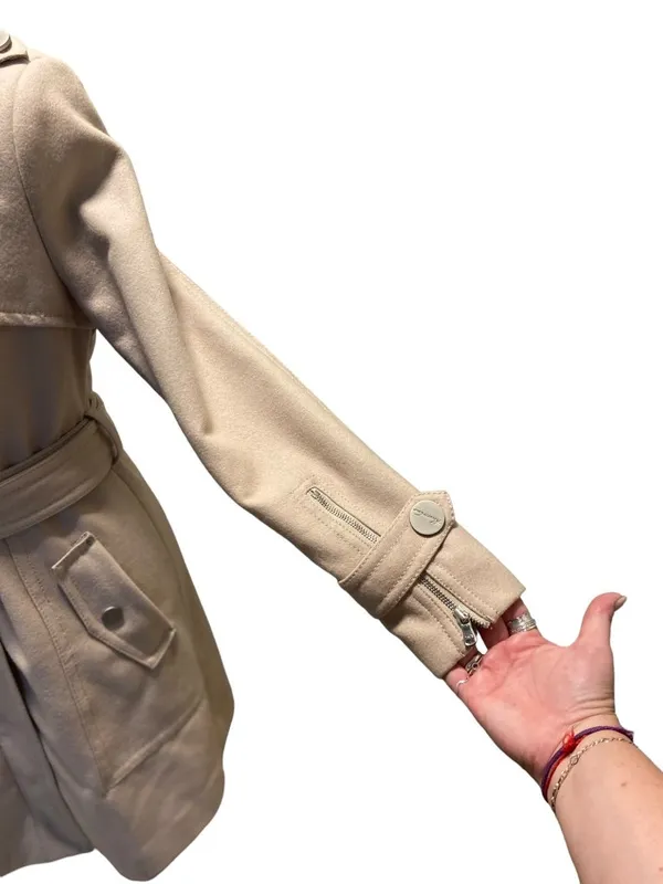 Kenneth Cole New York Peacoat Beige Size 6 Y2K Neutral Old Money Classic Preppy - Image 10