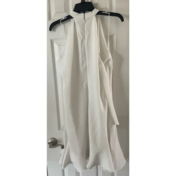 CeCe tie at neck Women's Dress, Sleeveless, White, $35 Size M, B52 - Image 5
