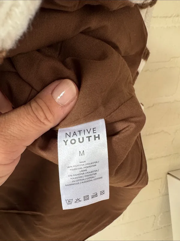 Free People Native Youth medium new HOUNDSTOOTH SHACKET jacket - Image 4