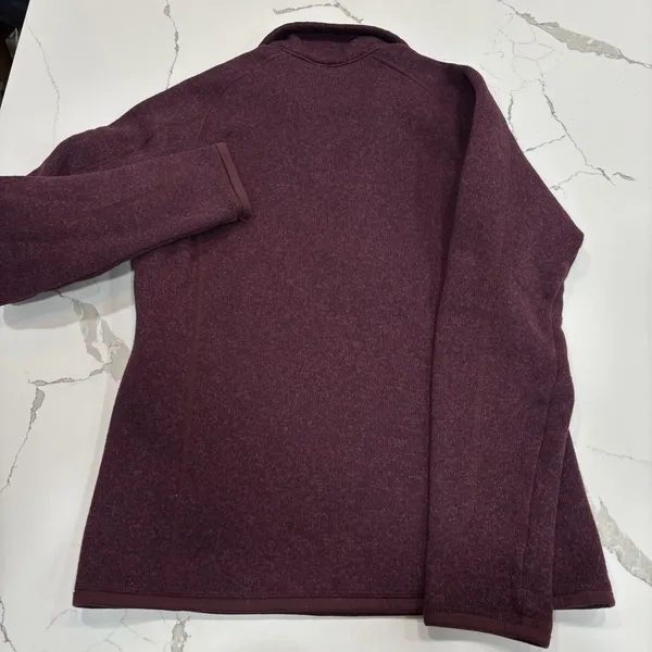 Patagonia Sweater Womens Size Medium Better Sweater 1/2 Zip Burgundy - Image 7