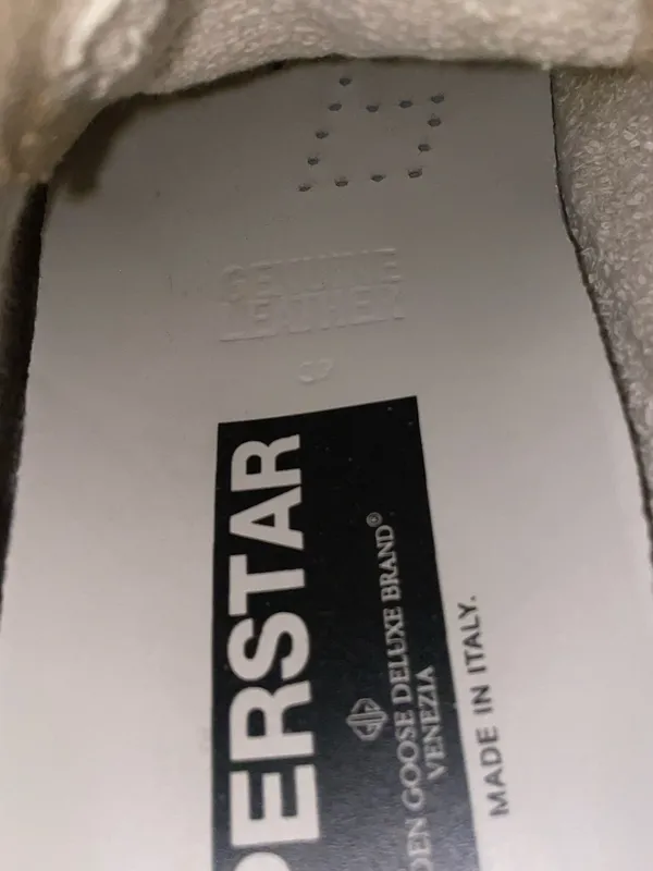 Golden Goose Women's Super-Star with silver heel tab and metal stud lettering - Image 10