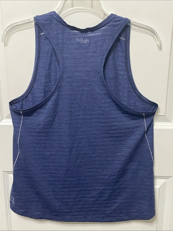 Rab Wisp Vest Navy Blue Tank Top 16 Activewear Workout - Image 2