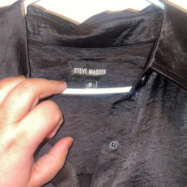 Steve Madden Sz Small Satin Dress - Image 4