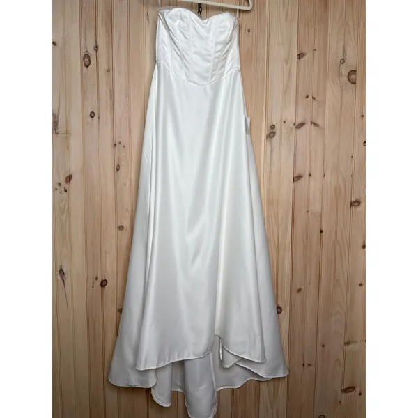 Lulus Eternal Gratitude White Floral Embroidered Strapless Dress Wedding Large - Image 2
