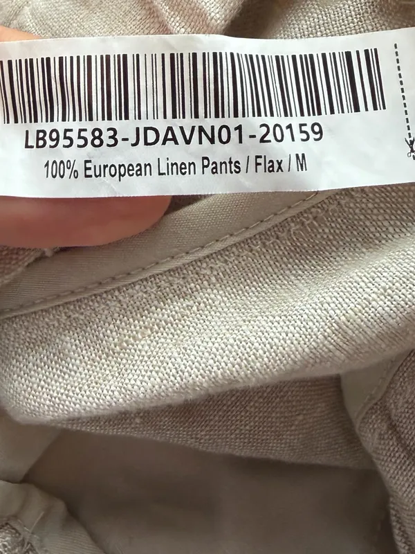 NWT Quince 100% European Linen Pants in Flax Size Medium - Image 12