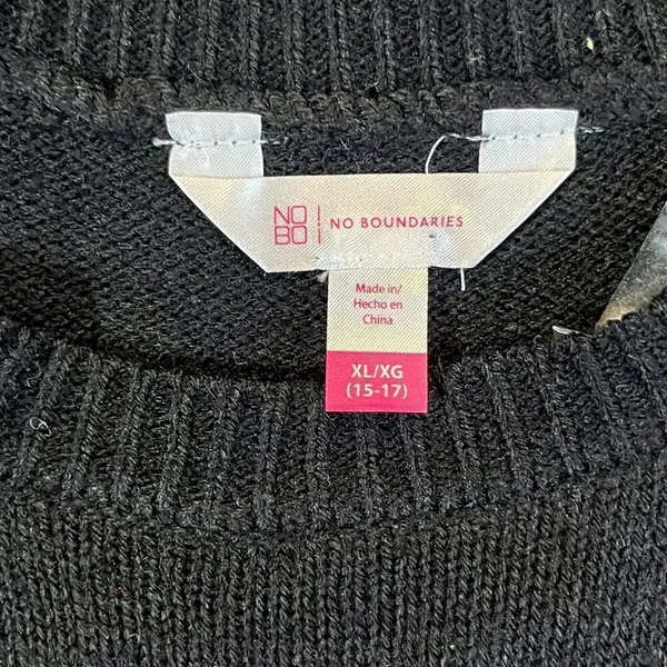 NO BO No Boundaries Christmas Sweater XL 15-17 - Image 6