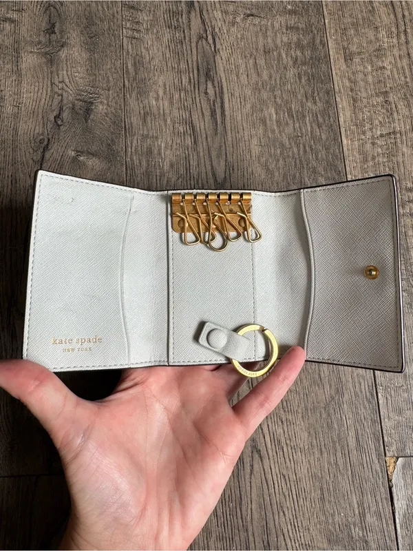 Kate Spade Morgan Mini Trifold Wallet- Lavender Cream - Image 3