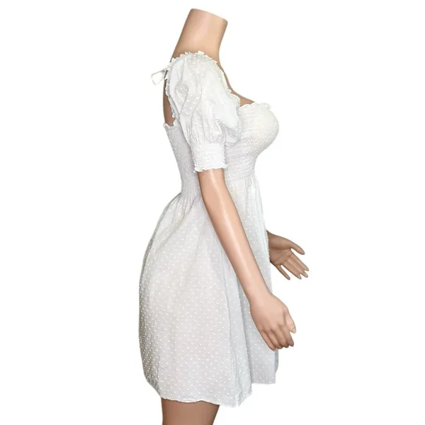HILL HOUSE Athena Nap Dress, White Swiss Dot, Small - Image 11
