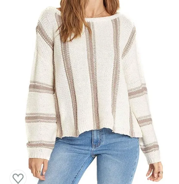 🥰Billabong striped sweater🥰- Med - Image 4