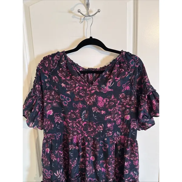 the Ulla Johnson Fawn Tiered Ruffle Cotton Mini Dress Size 10 - Image 2