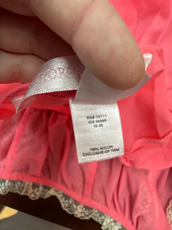 Victoria’s Secret Baby Doll Pink Lingerie Slip Size Large - Image 6