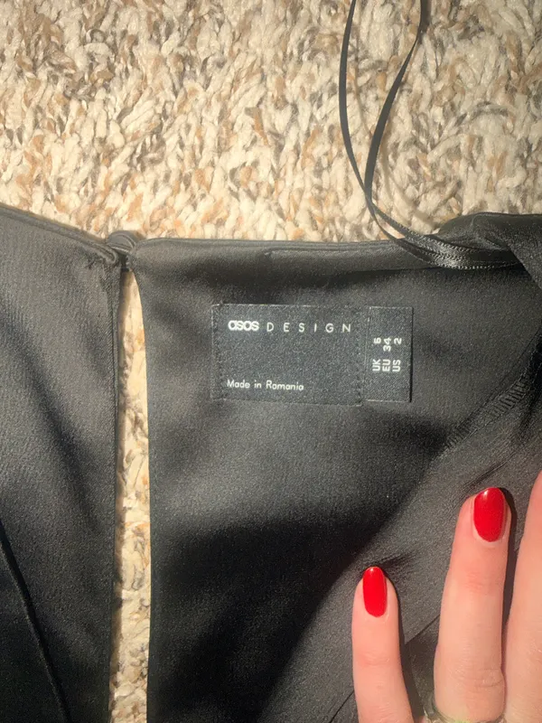 ASOS Dress Mini Black Long Sleeve - Image 3