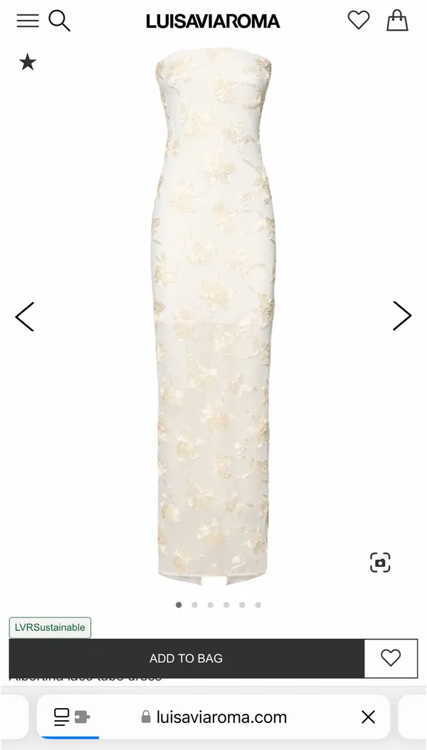 Luisaviaroma Lace Tube Dress - Image 3
