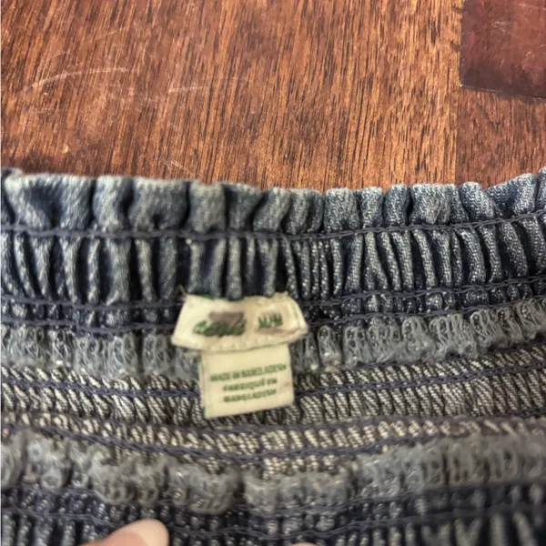 aerie jean ruffle skirt - Image 2