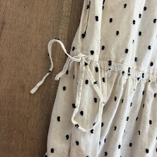 madewell cotton-linen lorelei clip polka dot mini dress - Image 8