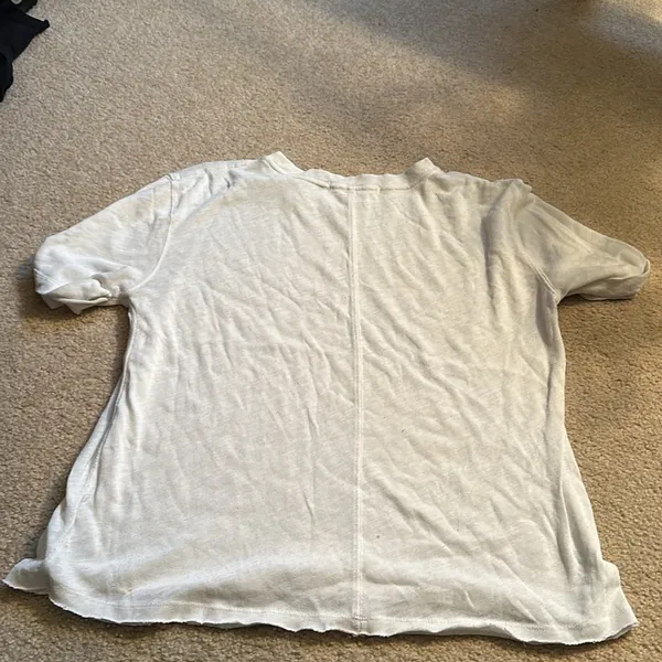 We The Free oversized distressed white tee XS - Image 6