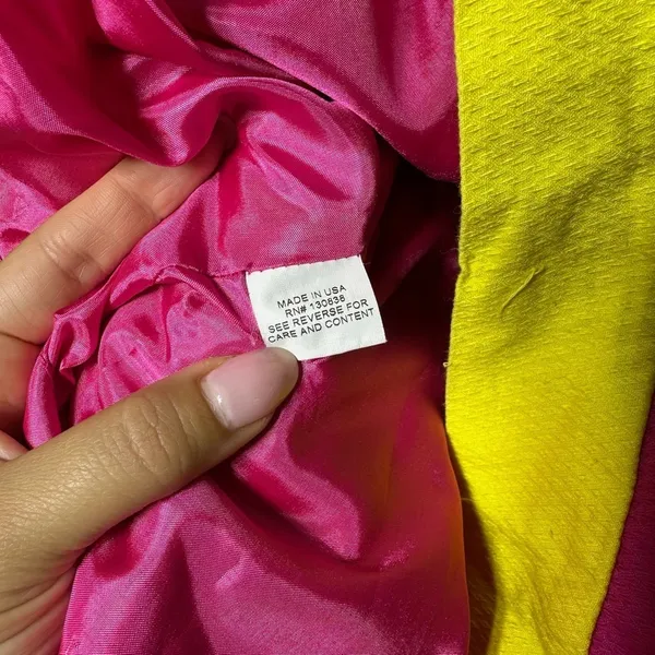 Britt Ryan Strapless Dress Pink And‎ Yellow Size 6 Colorful - Image 7