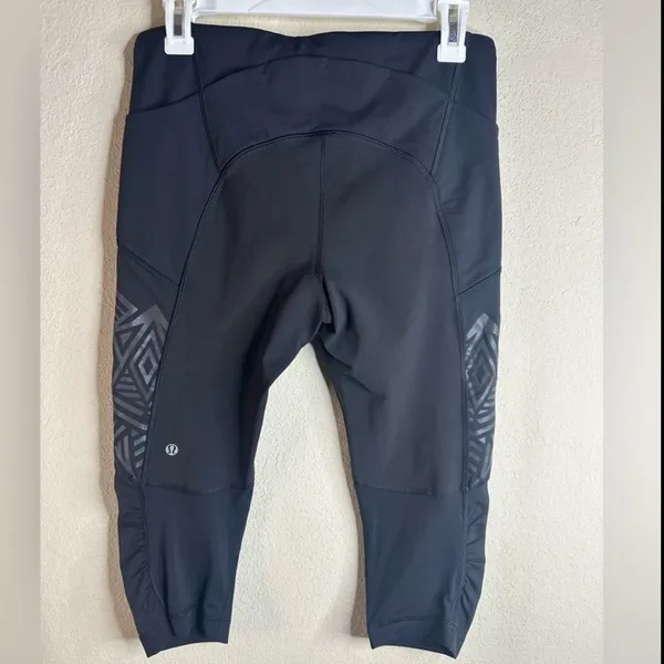 Lululemon Stash It Crop high rise leggings Black size 8 NWT - Image 2