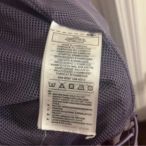 Adidas Lavender Mesh Fabric - Image 5