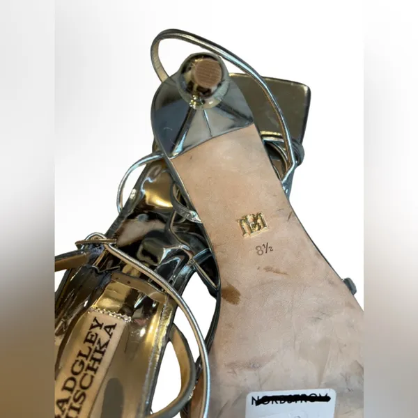 Badgley Mischka Callie Beaded Heel Sandal Size 8.5 - Image 8
