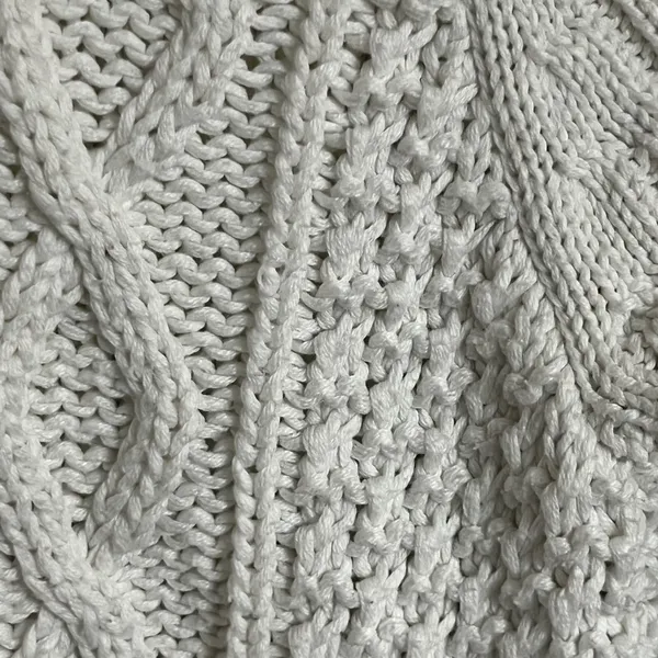 Michael Michael Kors White Cable‎ Knit Side Zip Sweater Womens Medium - Image 4