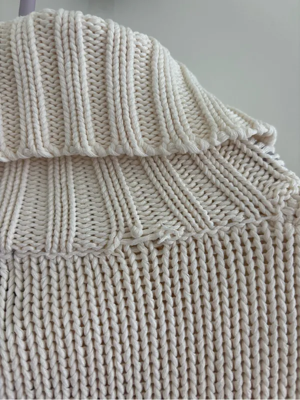 GAP Turtleneck Cable Knit Sweater Dress - Image 5