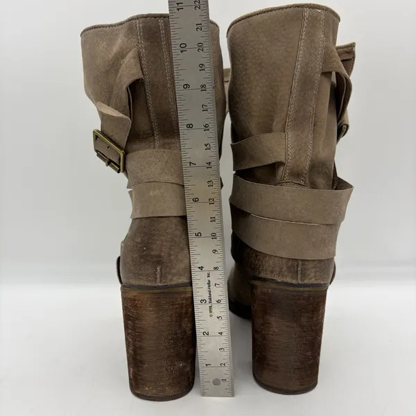 Ibiza Last‎ Jeffrey Campbell Womens 11 Boots Brown Leather Ankle Straps Buckles - Image 5
