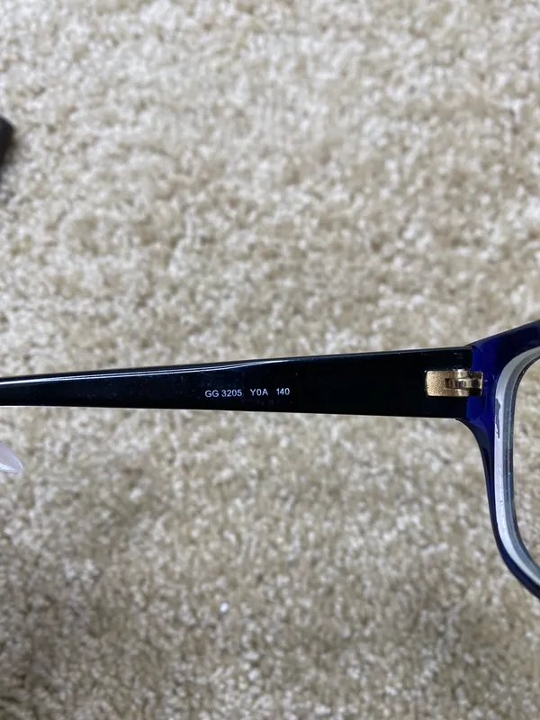 Gucci Rare Blue/Black Eyeglasses GG 3205 - Image 5