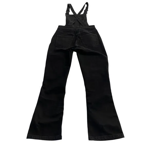 Madewell Cali Demi-Boot Overalls in‎ Black Frost size XS - Image 4