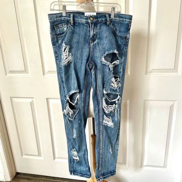 One Teaspoon Awesome Baggies low waist medium rise distressed jeans - Image 5