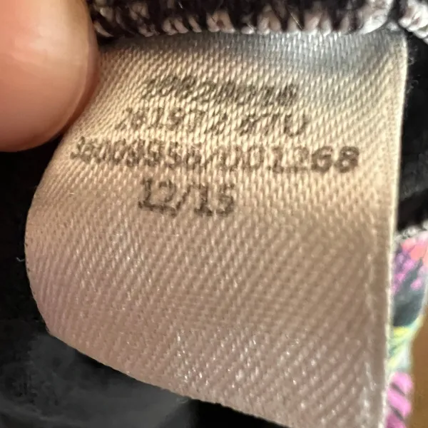 Victorias Secret PINK Black Logo Fold Over Leggings Y2K 2000s‎ Stretch Yoga XS - Image 7