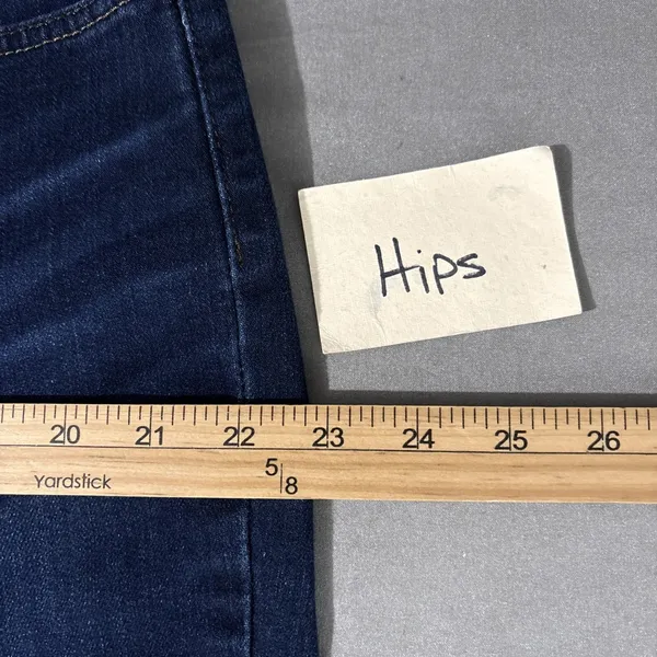 LEE Blue Jeans Womens Size 20 L Long Stretch Dark Wash Denim Straight 38X30 - Image 9