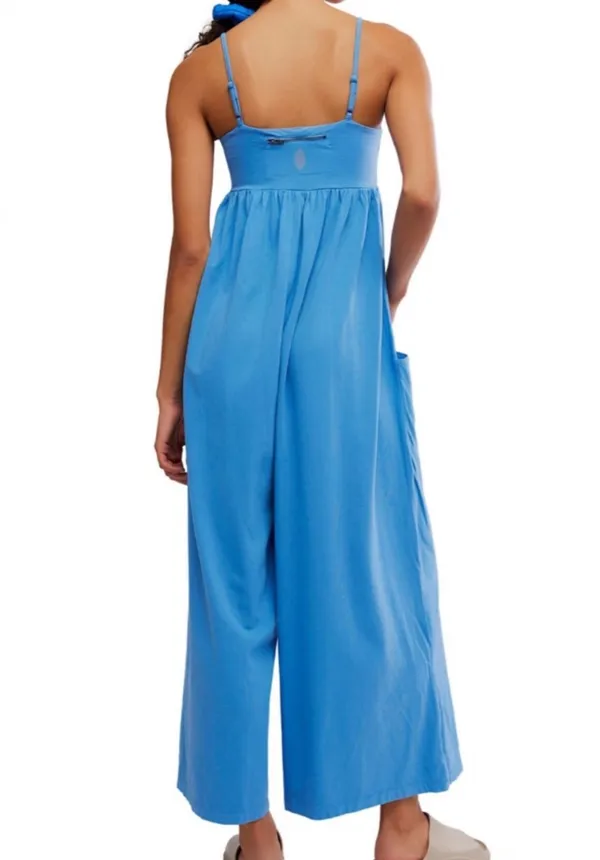 FP Movement by FP Hot Shot Strappy Onesie in Light Cobalt sz L NWT $80R - Image 7