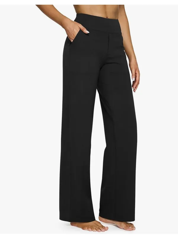 Amazon Wide-Leg Black Versatile Pants - Image 3