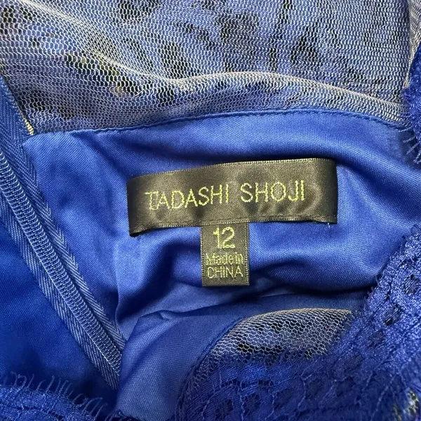 Tadashi Shoji Dress Sz 12 Blue Floor Length Mother of Bride/Groom Bridesmaid EUC - Image 15