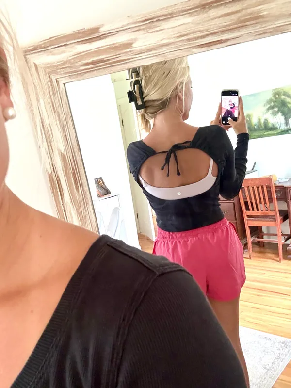 Lululemon Open Back Ribbed Long Sleeve Shirt - Image 2