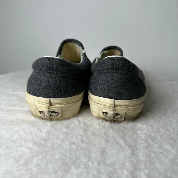 Vans Classic Gray Quilted Slip-On Loafers Canvas Unisex Men’s 5.0 Or Women’s 6.5 - Image 6