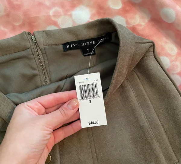 Suede Button Up Skirt - Image 7