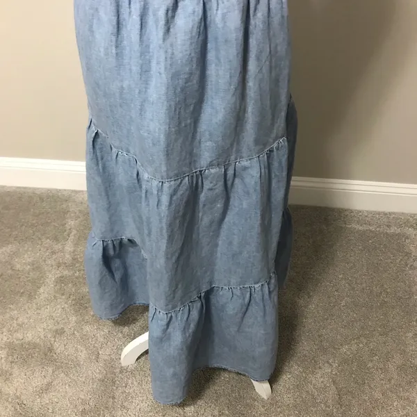 NWT Levi’s Sabine denim tiered Prairie dress - Image 8