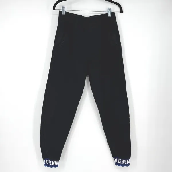 Opening Ceremony Black Scalloped Logo Sweatshirt and Jogger Set‎ Womens XS - Image 5