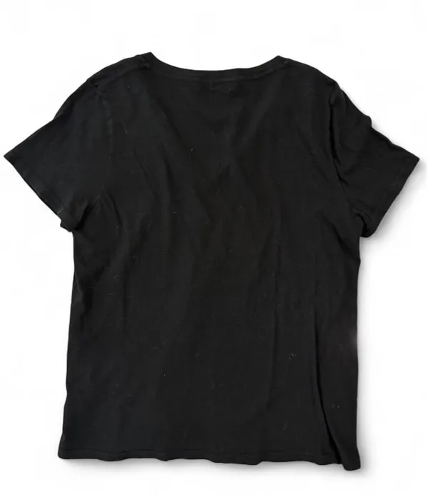 Reformation Organic Cotton Black V-Neck S - Image 3