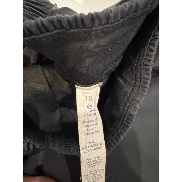 Lululemon Womens Size 10 Black Jogger Pants‎ Athletic Training Running - Image 6