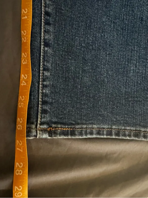 Levi’s Ribcage Straight Ankle Women's dark wash blue Jeans button fly size 27 - Image 12