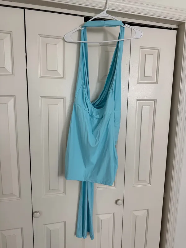 Mini blue formal dress Size L - Image 4