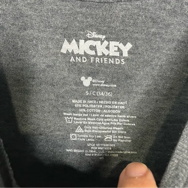 Disney Mickey & friends gray classic t-shirt size‎ small new with tags casual - Image 3
