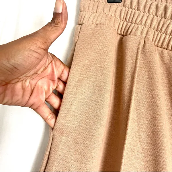 ANRABESS | Tan Crossover Wide Leg Joggers Sz M - Image 5