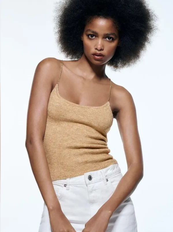 ZARA CHAIN KNIT TOP - Image 6